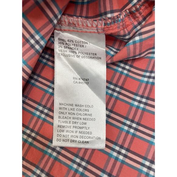 Worldwide Sportsman Mens 2XL Fishing Shirt Vented Salmon Short Sleeve Button Up - Picture 6 of 9